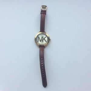Michael Kors Watch, MK-face w/ leather strap